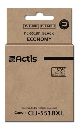 Tusz ACTIS KC-551BK Standard, czarny, 12 ml, CLI-551BK Actis