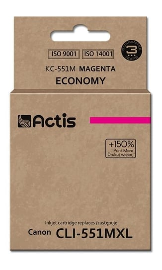 Tusz ACTIS KC-551M Supreme, purpurowy, 12 ml, CLI-551M Actis