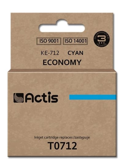 Tusz ACTIS KE-712 Standard, błękitny, 13.5 ml, T0712 Actis