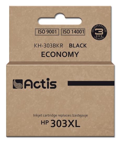 Tusz Actis KH-303BKR (zamiennik HP 303XL T6N04AE; Premium; 20ml; 600 stron; czarny) Actis