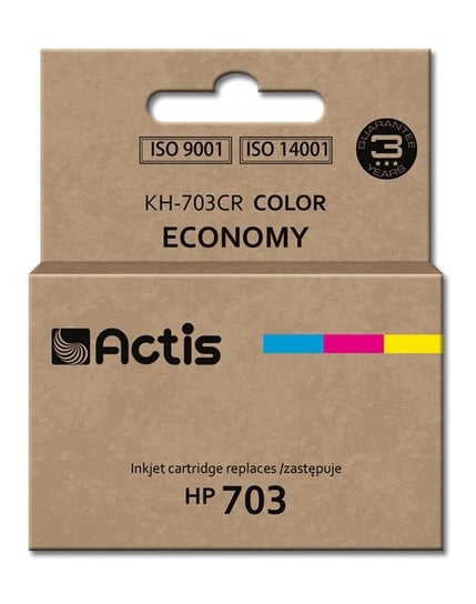 Tusz ACTIS KH-703CR Standard, błękitny, purpurowy, żółty, 12 ml, 703 CD888AE Actis