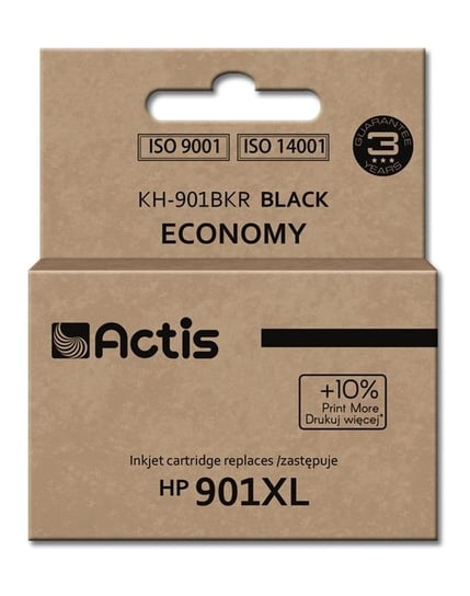 Tusz ACTIS KH-901BKR Standard, czarny, 20 ml, CC654AE Actis
