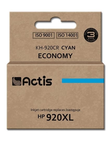 Tusz ACTIS KH-920CR Standard, błękitny, 12 ml, CD972AE Actis