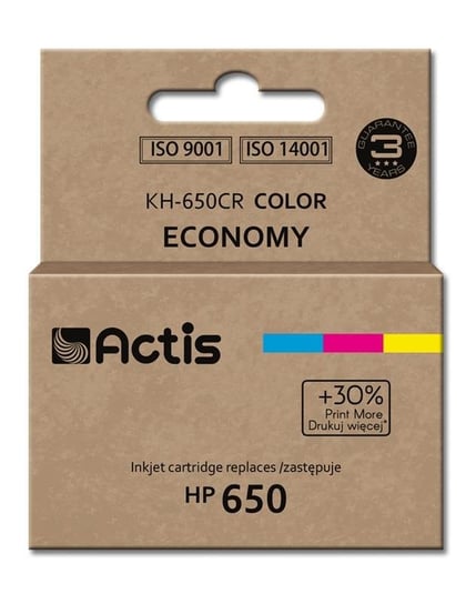Tusz ACTIS, kolorowy, 9 ml, HP 650 CZ102AE Actis