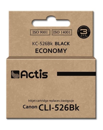 Tusz ACTIS Standard KC-526Bk, czarny, 10 ml, CLI-526Bk Actis