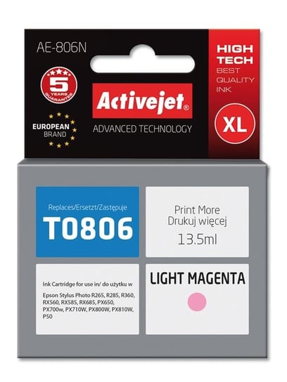 Tusz ACTIVEJET AE-806 light magenta do drukarki Epson Activejet