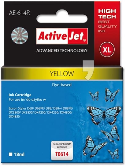 Tusz ACTIVEJET AER-614 yellow do drukarki Epson Activejet