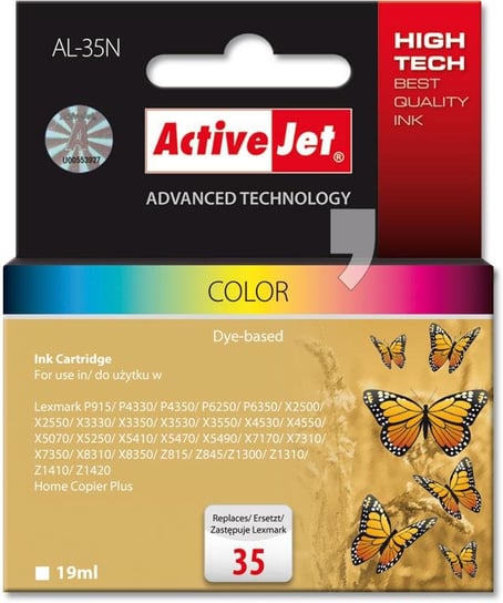 Tusz ACTIVEJET AL-35N kolorowy do drukarki Lexmark Activejet