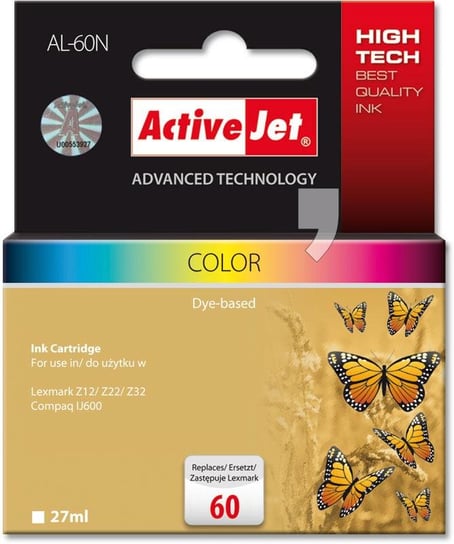 Tusz ACTIVEJET AL-60N kolorowy do drukarki Lexmark Activejet