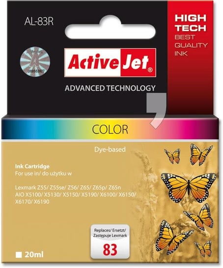 Tusz ACTIVEJET kolorowy do drukarki Lexmark Activejet
