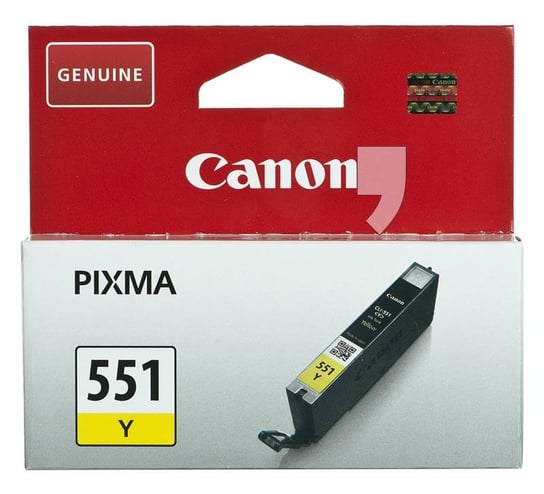 Tusz CANON CLI-551Y, żółty, 7 ml, 6511B001 Canon