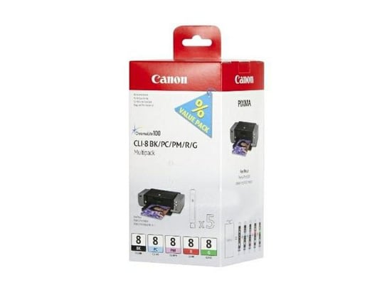 Tusz CANON CLI-8 BK/PC/PM/R/G Multipack 0620B027 Canon