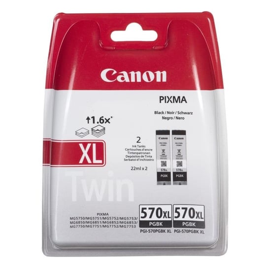 Tusz CANON PGI-570XLBKTWIN, czarny, 44 ml Canon