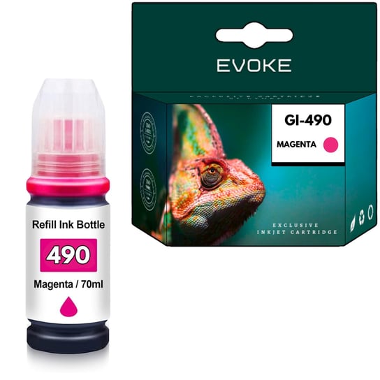 Tusz do drukarki Canon GI490M czerwony (magenta) | 70 ml | 7000 stron Evoke