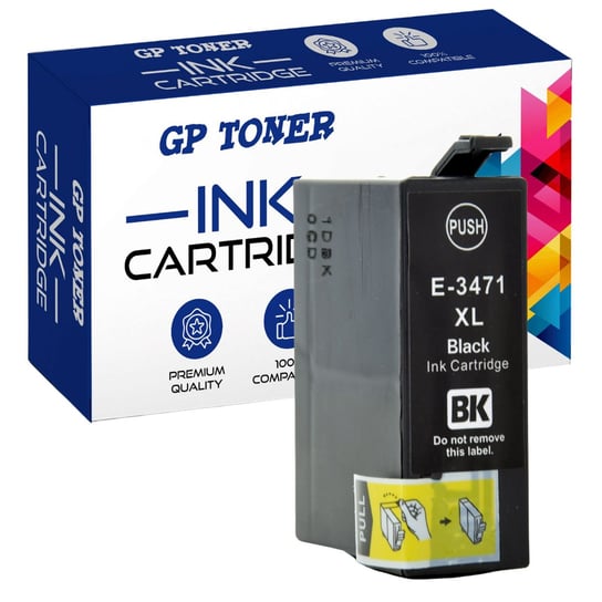 Tusz do Drukarki EPSON 34XL WorkForce Pro WF-3725 DWF WF-3720 DW WF-3720 DWF Czarny GP TONER