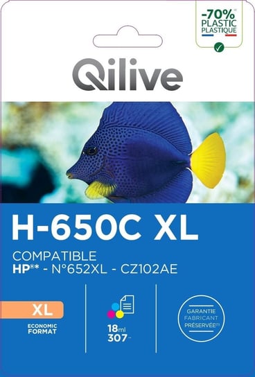 Tusz do drukarki HP 650 XL kolorowy Qilive