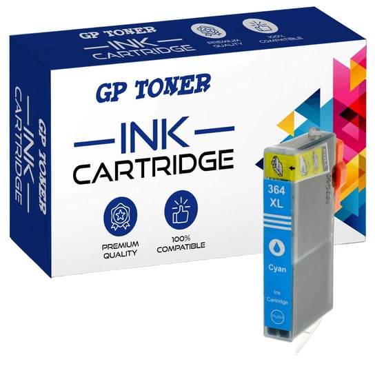 Tusz do HP 364XL 5510 5515 5520 6510 6520 6515 4621 Cyan GP TONER