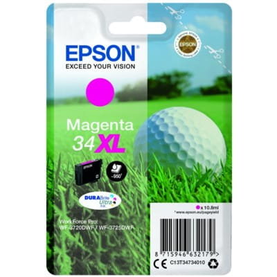 Tusz Epson 34XL C13T34734010 Magenta 10,8 ml 950 stron Epson