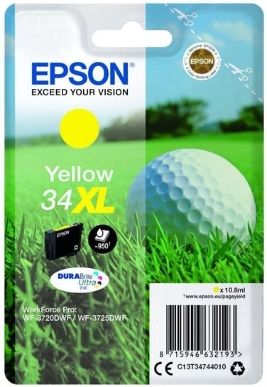 Tusz Epson 34XL C13T34744010 Yellow 10,8 ml 950 stron Epson