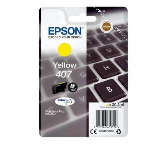 Tusz Epson 407 Yellow C13T07U440 1 900 stron Epson