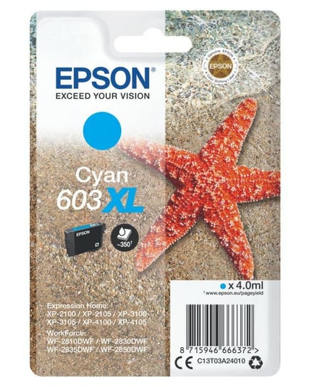 Tusz Epson 603XL Cyan 350 stron Epson