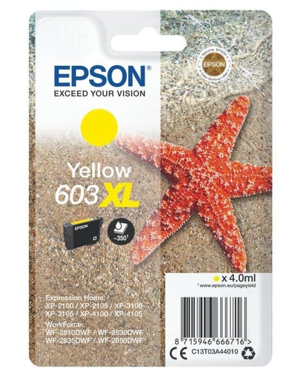 Tusz Epson 603XL Yellow 350 stron Epson