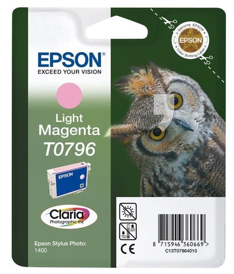 Tusz EPSON C13T07964010, jasnopurpurowy, 11 ml Epson