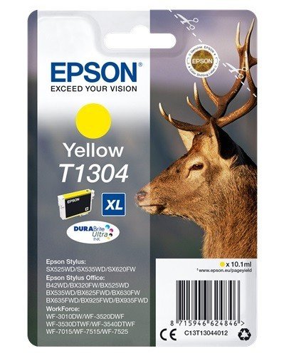 Tusz EPSON C13T13044012, żółty, 10.1 ml Epson