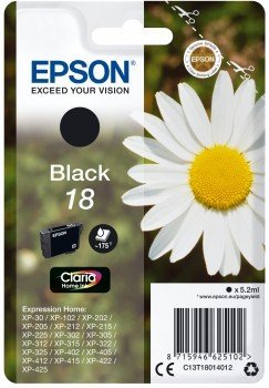 Tusz EPSON C13T18014012, czarny, 5.2 ml Epson