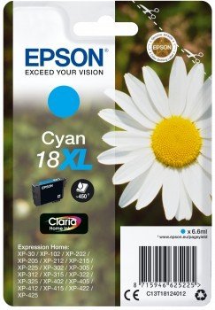 Tusz EPSON C13T18124012, błękitny, 6.6 ml Epson