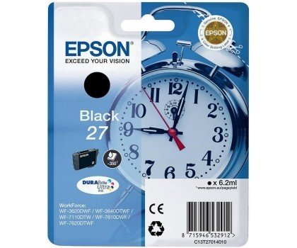 Tusz EPSON C13T27014012, czarny, 6.2 ml Epson