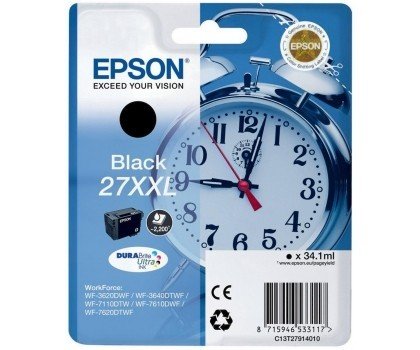 Tusz EPSON C13T27914012, czarny, 34.1 ml Epson