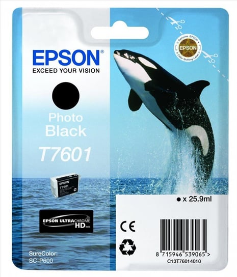 Tusz EPSON C13T76014010 Photo UltraChrome HD, czarny, 25.9 ml Epson