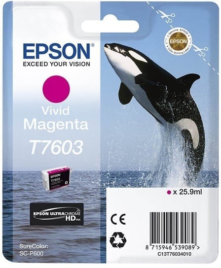 Tusz EPSON C13T76034010 Vivid UltraChrome HD, purpurowy, 25.9 ml Epson