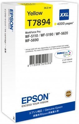 Tusz EPSON C13T789440, żółty, 34.2 ml Epson
