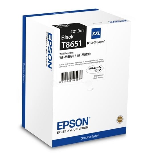 Tusz EPSON C13T865140, czarny, 221 ml Epson