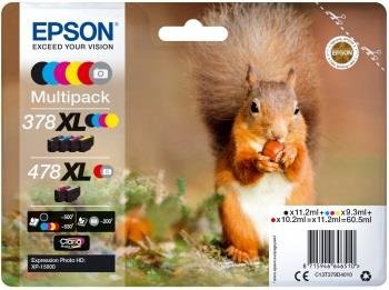 Tusz EPSON Multipack 378XL + 478 XL Claria Photo HD, 6 szt. Epson