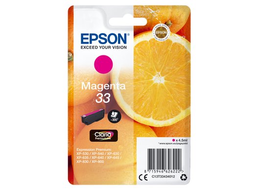 Tusz EPSON Singlepack Magenta 33 Claria Premium Ink Epson