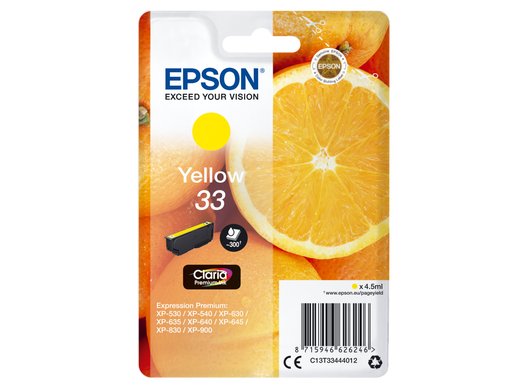 Tusz EPSON Singlepack Yellow 33 Claria Premium Ink Epson