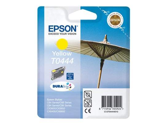Tusz EPSON T0444, żółty, 13 ml Epson