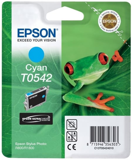 Tusz EPSON T0542, błękitny, 400 str Epson