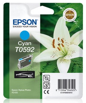 Tusz EPSON T0592 C13T05924010, błękitny, 13 ml Epson