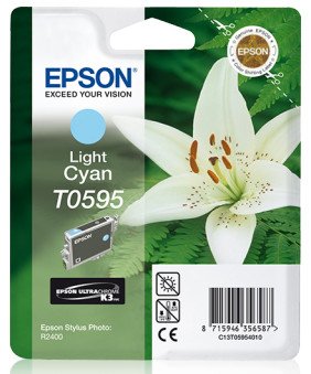 Tusz EPSON T0595 C13T05954010, błękitny, 13 ml Epson