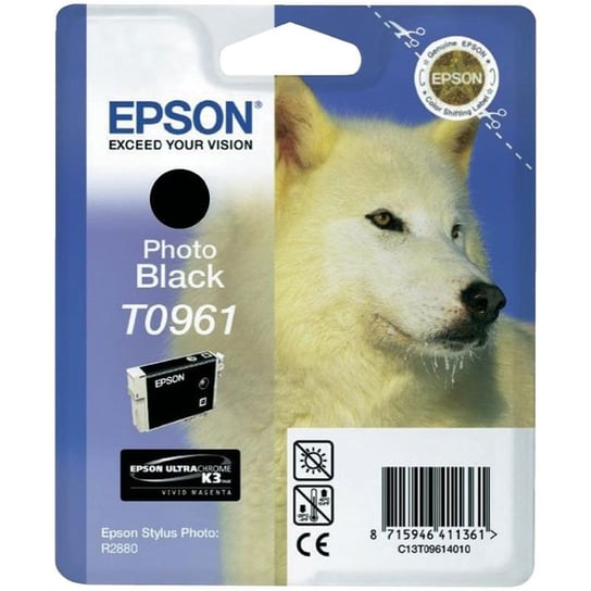 Tusz EPSON T0961, czarny, 11.4 ml Epson