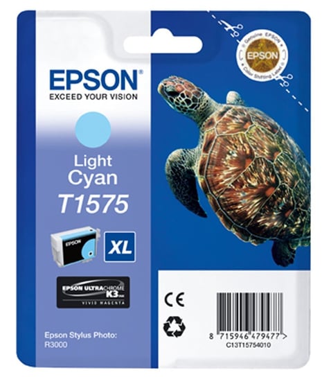 Tusz EPSON T1575, jasny błękit, 25.9 ml Epson
