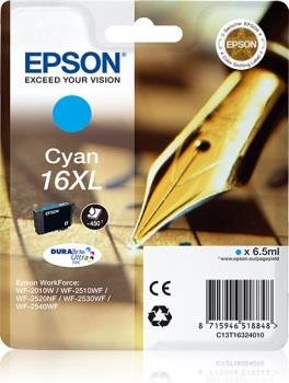 Tusz EPSON T1632 DURABrite XL, błękitny, 6.5 ml Epson