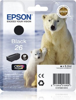 Tusz EPSON T2601 C13T26014010, czarny Epson