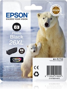 Tusz EPSON T2631 C13T26314010 Photo, czarny Epson