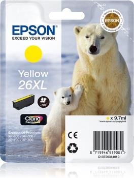 Tusz EPSON T2634 XL, żółty, 9.7 ml Epson