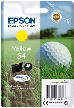 Tusz EPSON T3464, żółty, 4,2 ml Epson